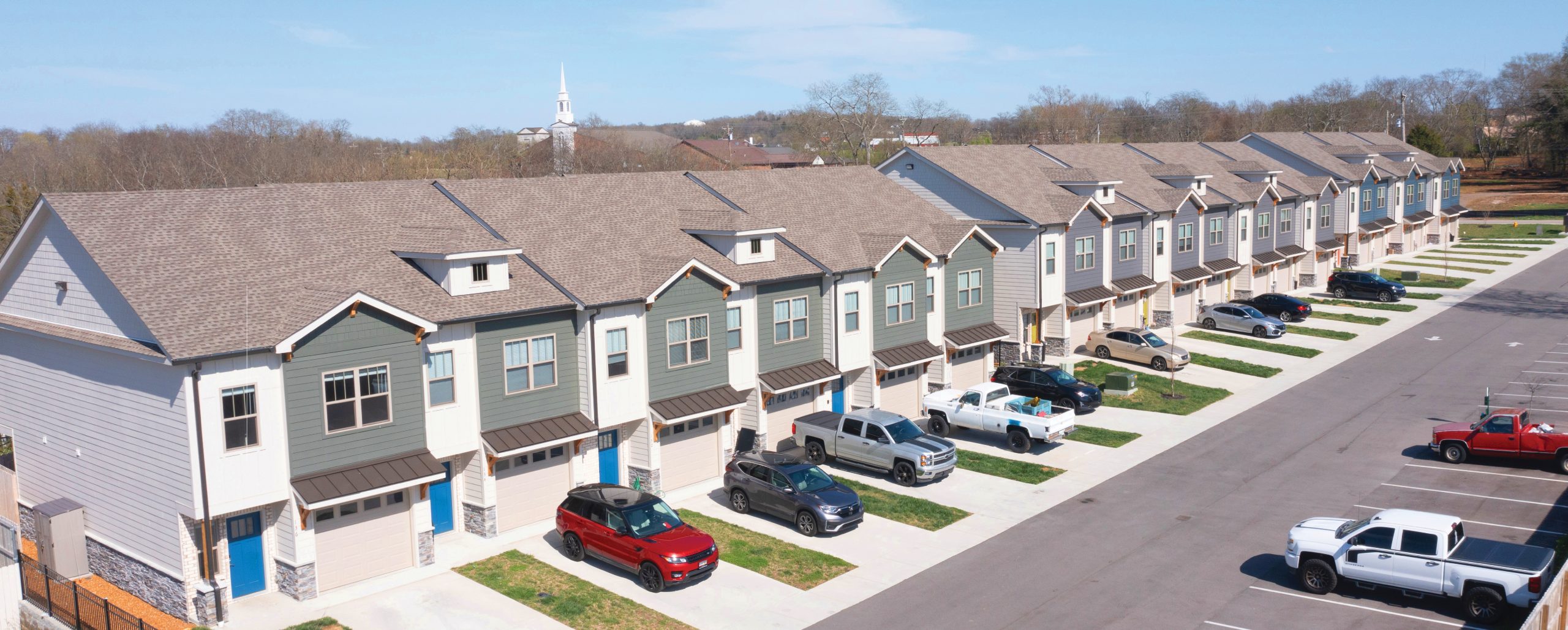 street view of townhomes