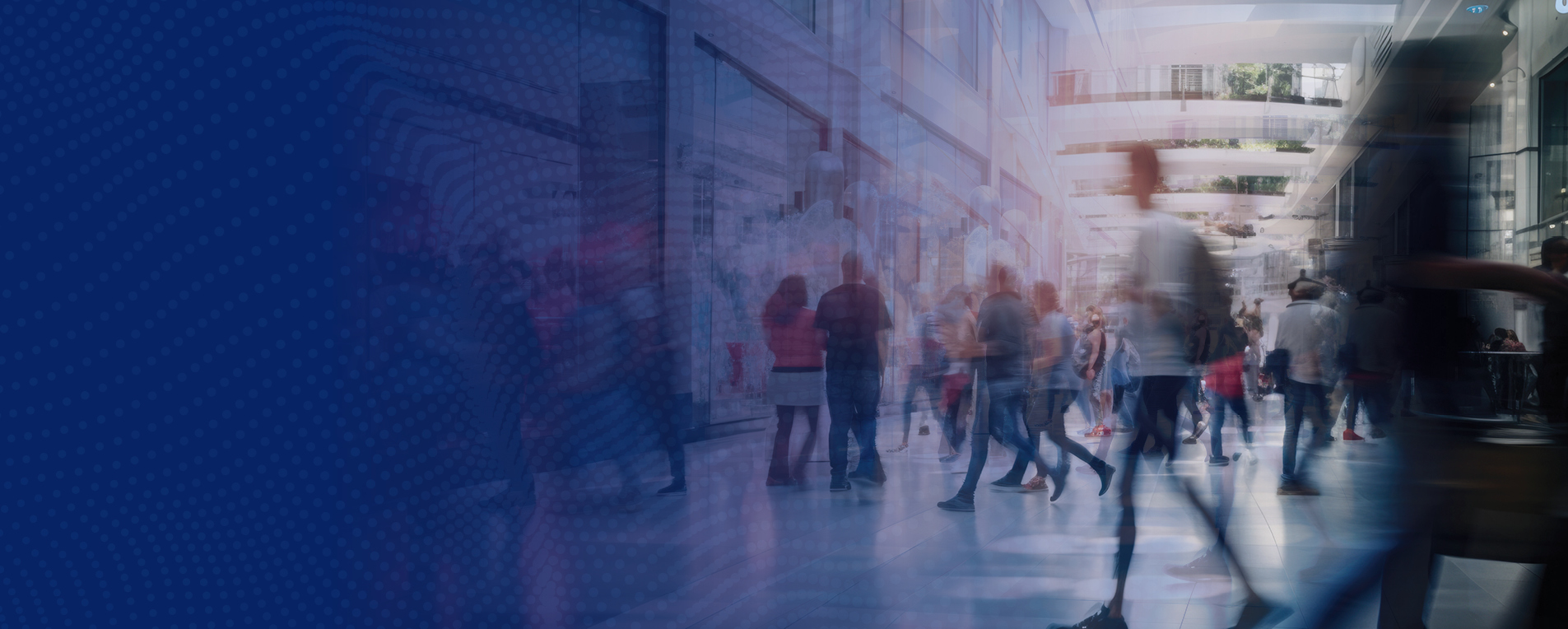 Shoppers in a mall making retail's headlines