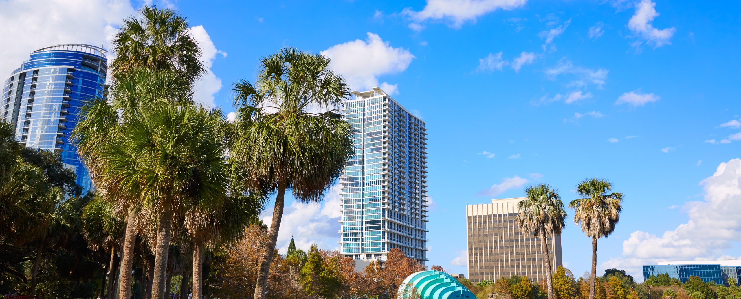 View from shopping center in Central Florida