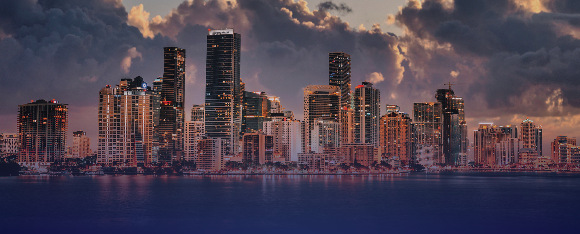 Miami skyline for the South Florida industrial market report